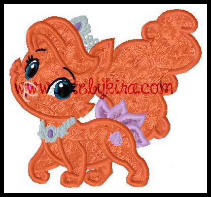 Treasure Cat Applique Embroidery Design