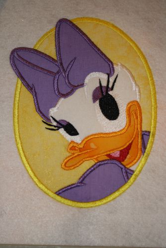 Duck Girl Cameo Applique Embroidery Design
