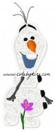 Cold Snowman Applique Embroidery Design