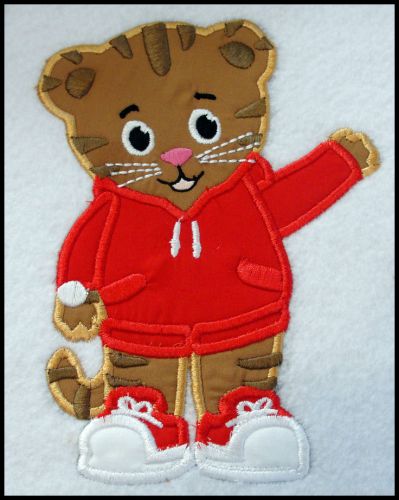 Tiger Boy Applique Embroidery Design