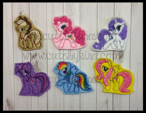 Pony Pack Feltie Embroidery Design