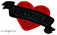 Mother Heart Tattoo Applique Embroidery Design