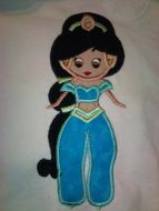 Petite Princess Arabiangirl Applique Embroidery Design