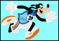 Run Doggy Applique Embroidery Design