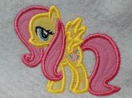 Flutter Pony Applique Embroidery Design