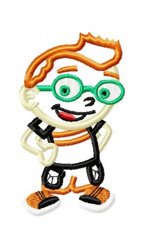 Smarties Conductor Applique Embroidery Design