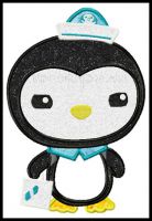 Octopenguin Applique Embroidery Design
