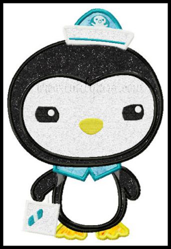 Octopenguin Applique Embroidery Design