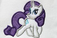 Rare Pony Applique Embroidery Design