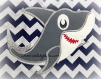 Shark Applique Embroidery Design