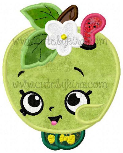 Applekin Applique Embroidery Design