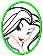 Silver Fairy Applique Embroidery Design